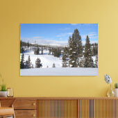 Yellowstone Winterlandschaft Fotografie Leinwanddruck (Insitu (Wohnzimmer))