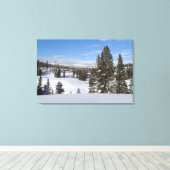 Yellowstone Winterlandschaft Fotografie Leinwanddruck (Insitu (Holzboden))