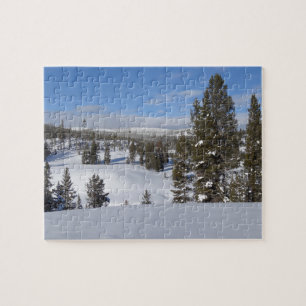 Yellowstone Winterlandschaft Fotografie Puzzle