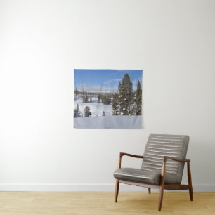 Yellowstone Winterlandschaft Fotografie Wandteppich