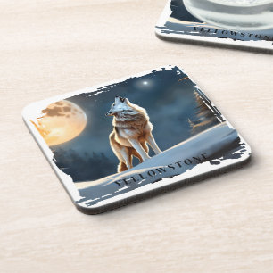 Yellowstone Wolf Getränkeuntersetzer