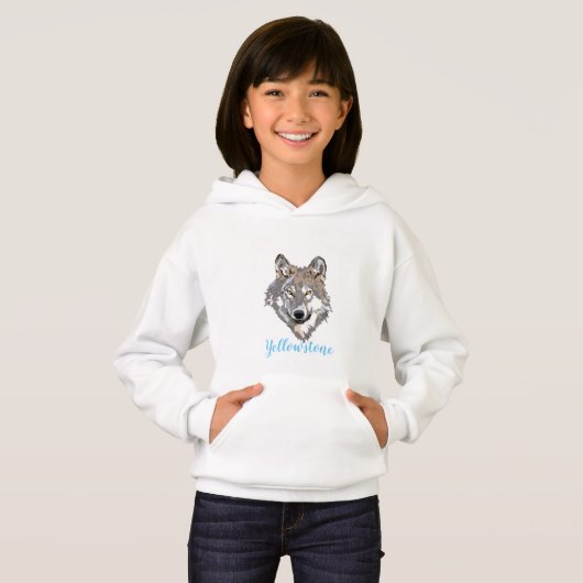Yellowstone Wolf Hoodie (Vorne ganz)