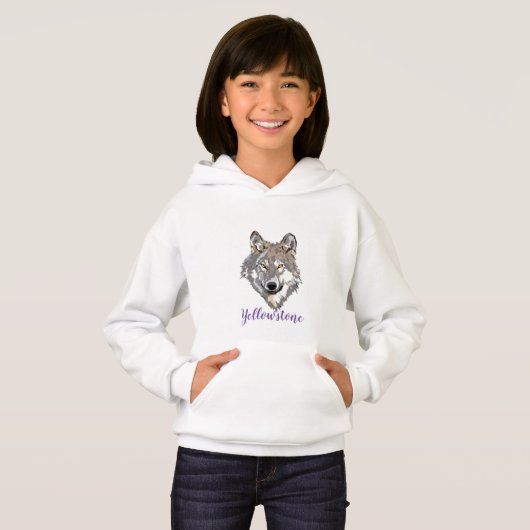 Yellowstone Wolf Hoodie (Vorne ganz)