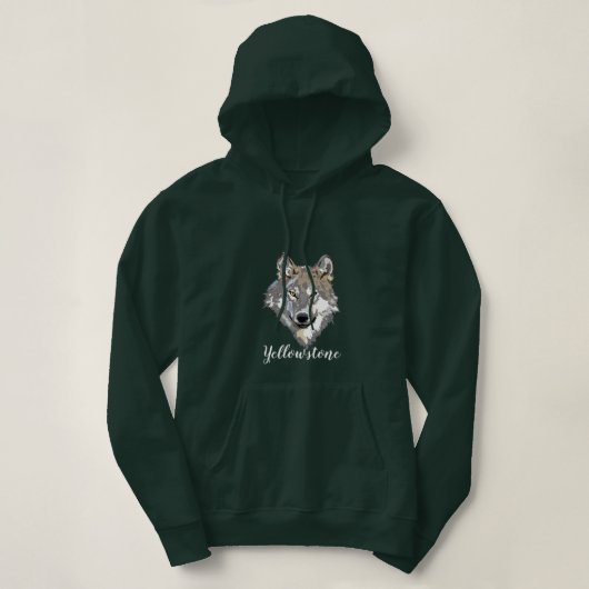 Yellowstone Wolf Hoodie (Design vorne)