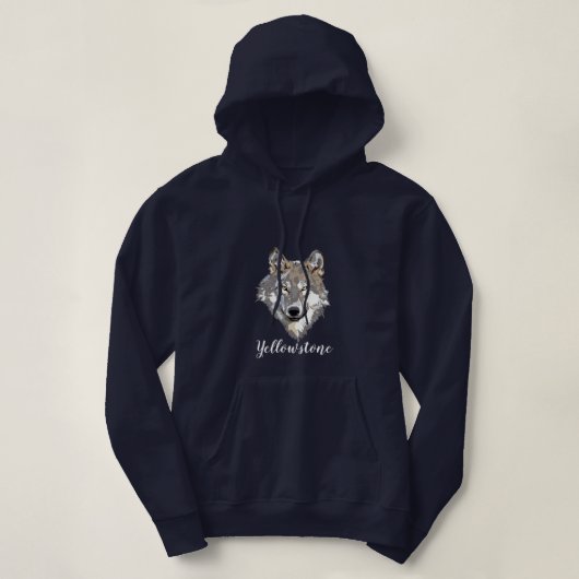 Yellowstone Wolf Hoodie (Design vorne)