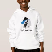 Yellowstone Wolf, Junge mit Top Hooded Sweatshirt (Vorderseite)