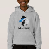 Yellowstone Wolf, Junge mit Top Hooded Sweatshirt (Vorderseite)