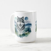 Yellowstone Wolf Kaffeetasse (Vorderseite Links)