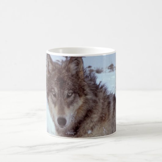Yellowstone-Wolf Kaffeetasse (Mittel)
