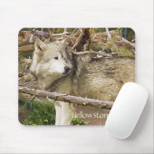 Yellowstone-Wolf Mousepad (Mit Mouse)