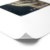 Yellowstone Wolf Poster (Ecke)