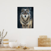 Yellowstone Wolf Poster (Küche)