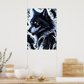 Yellowstone Wolf Poster Art (Küche)