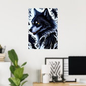 Yellowstone Wolf Poster Art (Heimbüro)