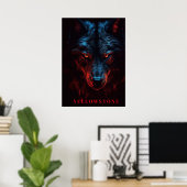 Yellowstone Wolf Poster Art (Heimbüro)