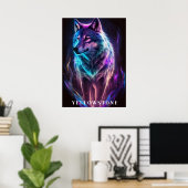 Yellowstone Wolf Poster Art (Heimbüro)