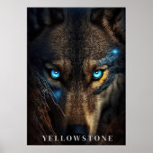 Yellowstone Wolf Poster Art (Vorne)