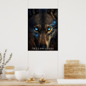 Yellowstone Wolf Poster Art (Küche)