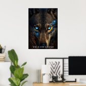 Yellowstone Wolf Poster Art (Heimbüro)