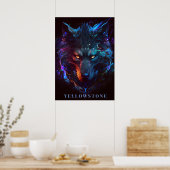Yellowstone Wolf Poster Art (Küche)