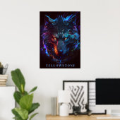 Yellowstone Wolf Poster Art (Heimbüro)