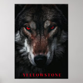 Yellowstone Wolf Poster Art (Vorne)