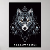 Yellowstone Wolf Poster Art (Vorne)