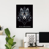 Yellowstone Wolf Poster Art (Heimbüro)