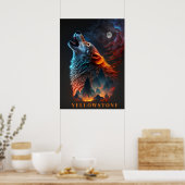 Yellowstone Wolf Poster Art (Küche)