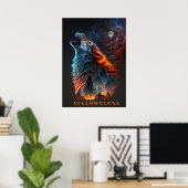 Yellowstone Wolf Poster Art (Heimbüro)