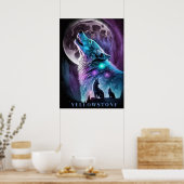 Yellowstone Wolf Poster Art (Küche)