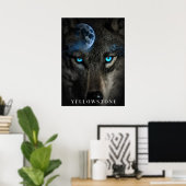 Yellowstone Wolf Poster Art (Heimbüro)