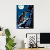 Yellowstone Wolf Poster Art (Heimbüro)