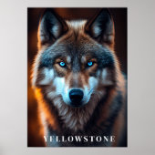 Yellowstone Wolf Poster Art (Vorne)