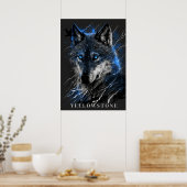Yellowstone Wolf Poster Art (Küche)