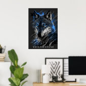 Yellowstone Wolf Poster Art (Heimbüro)