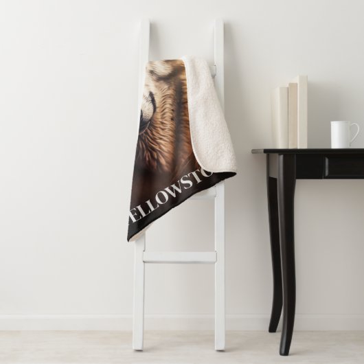 Yellowstone Wolf Sherpa Blanket Sherpadecke (Beispiel)
