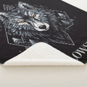 Yellowstone Wolf Sherpa Blanket Sherpadecke (3/4)