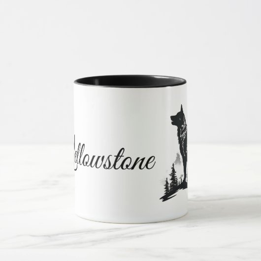 Yellowstone Wolf Tasse (Zentrum)