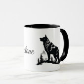 Yellowstone Wolf Tasse (VorderseiteRechts)