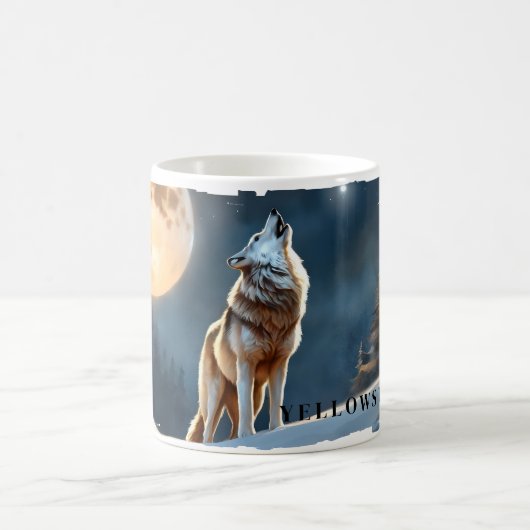 Yellowstone Wolf-Tasse Kaffeetasse (Mittel)