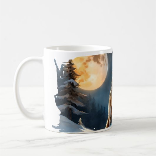 Yellowstone Wolf-Tasse Kaffeetasse (Links)