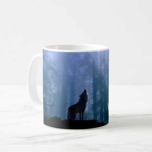 Yellowstone Wolf-Tasse Kaffeetasse (Vorderseite Links)