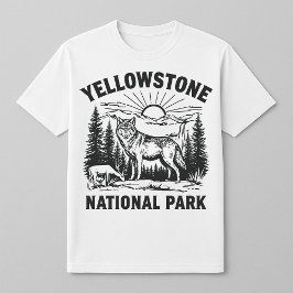 Yellowstone Wolf und Lamm T-Shirt