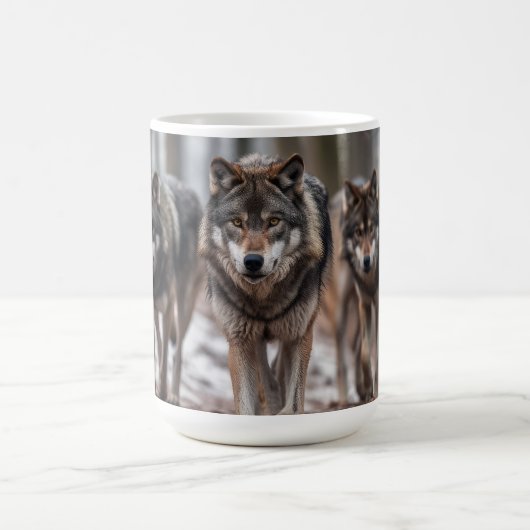 Yellowstone Wölfe Kaffeepause Tasse (Mittel)