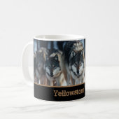 Yellowstone Wölfe Kaffeepause Tasse (Vorderseite Links)