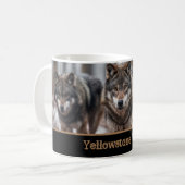 Yellowstone Wölfe Kaffeepause Tasse (Vorderseite Links)