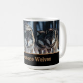 Yellowstone Wölfe Kaffeepause Tasse (VorderseiteRechts)