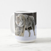 Yellowstone Wölfe Kaffeepause Tasse (Vorderseite Links)