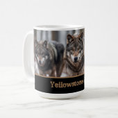 Yellowstone Wölfe Kaffeepause Tasse (Vorderseite Links)
